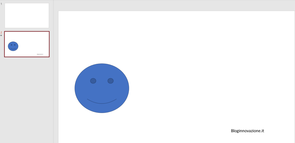 prima slide per morphing powerpoint