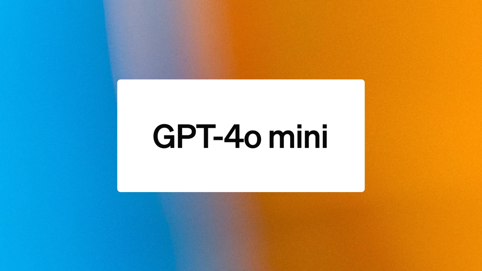 OpenAI presenta GPT-4o mini, un modello AI più piccolo ed economico