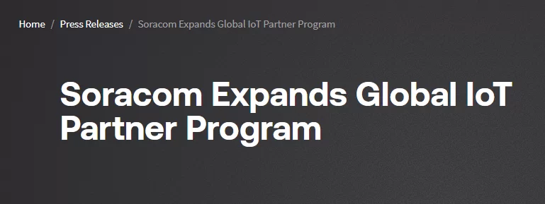 Soracom ngembangake program mitra IoT global ing Eropa lan Amerika